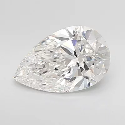 3.01ct F VVS2 Excellent Cut Pear Lab Grown Diamond
