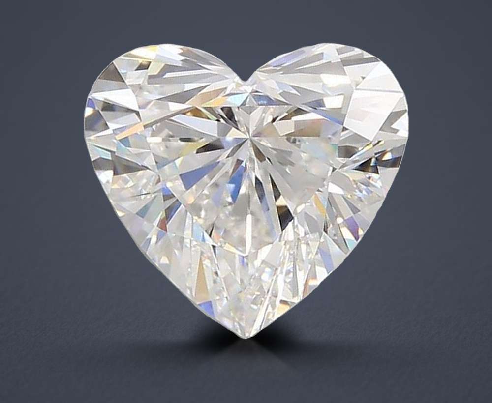 4.05ct D VVS2 Rare Carat Ideal Cut Heart Lab Grown Diamond