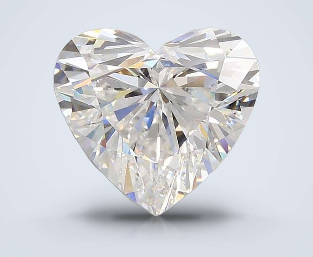 4.05ct D VVS2 Rare Carat Ideal Cut Heart Lab Grown Diamond