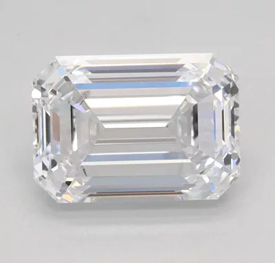 1.55ct D SI1 Excellent Cut Emerald Lab Grown Diamond