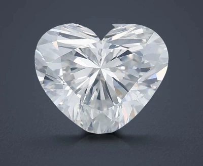 0.49ct H SI1 Rare Carat Ideal Cut Heart Diamond