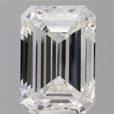 14.08ct F VVS2 Rare Carat Ideal Cut Emerald Lab Grown Diamond