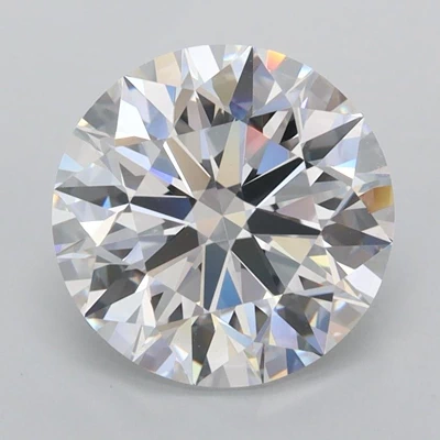 2.97ct D FL Rare Carat Ideal Cut Round Lab Grown Diamond