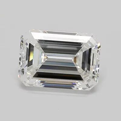5.72ct F VS1 Excellent Cut Emerald Lab Grown Diamond