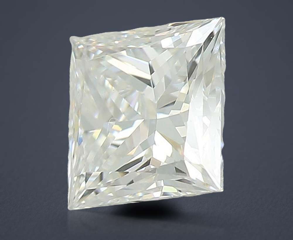 1.08ct E VVS2 Rare Carat Ideal Cut Princess Lab Grown Diamond