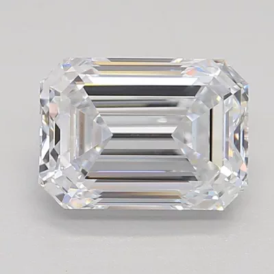 1.53ct D VVS1 Rare Carat Ideal Cut Emerald Lab Grown Diamond