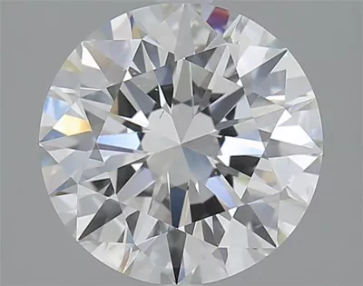 3.05ct H VS2 Rare Carat Ideal Cut Round Diamond