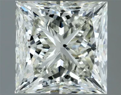 2.03ct I SI1 Rare Carat Ideal Cut Princess Diamond