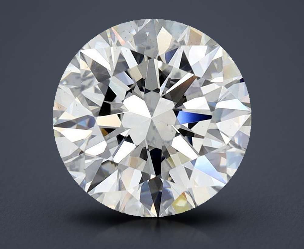 4.01ct H SI1 Rare Carat Ideal Cut Round Diamond