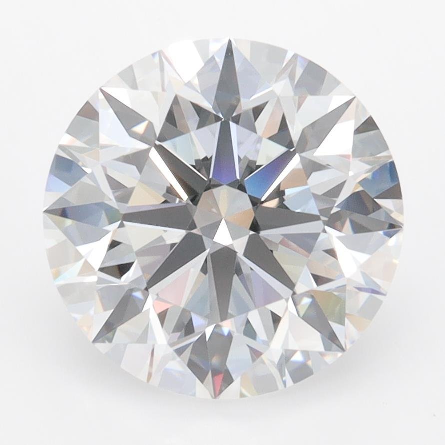3.79ct D FL Rare Carat Ideal Cut Round Lab Grown Diamond