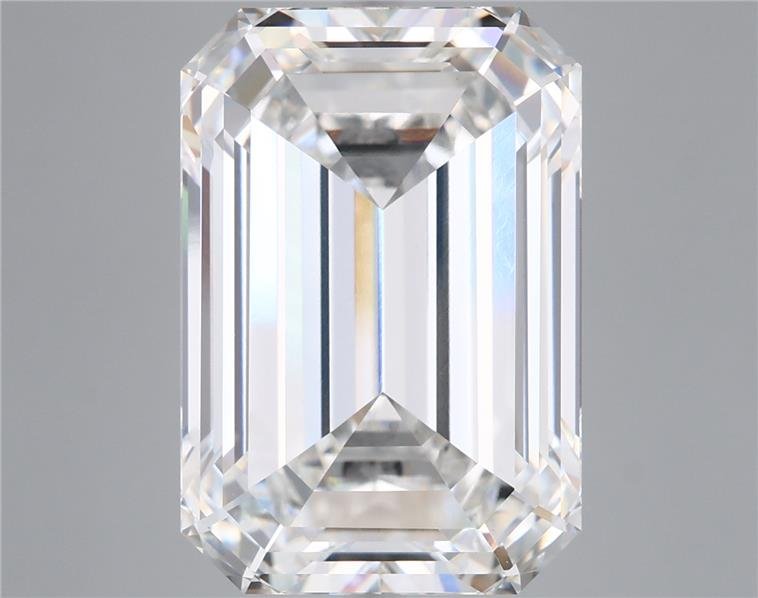 13.08ct F VVS2 Rare Carat Ideal Cut Emerald Lab Grown Diamond