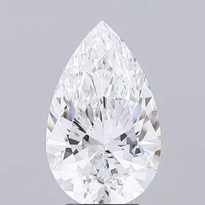 3.72ct E VS1 Rare Carat Ideal Cut Pear Lab Grown Diamond
