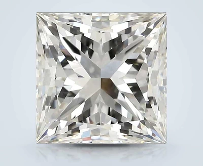 5.04ct H VVS2 Rare Carat Ideal Cut Princess Diamond
