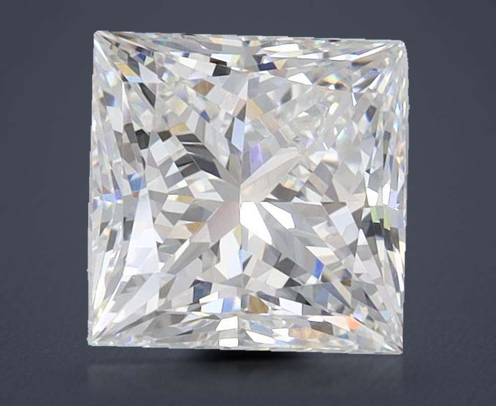 2.06ct E VVS1 Rare Carat Ideal Cut Princess Lab Grown Diamond