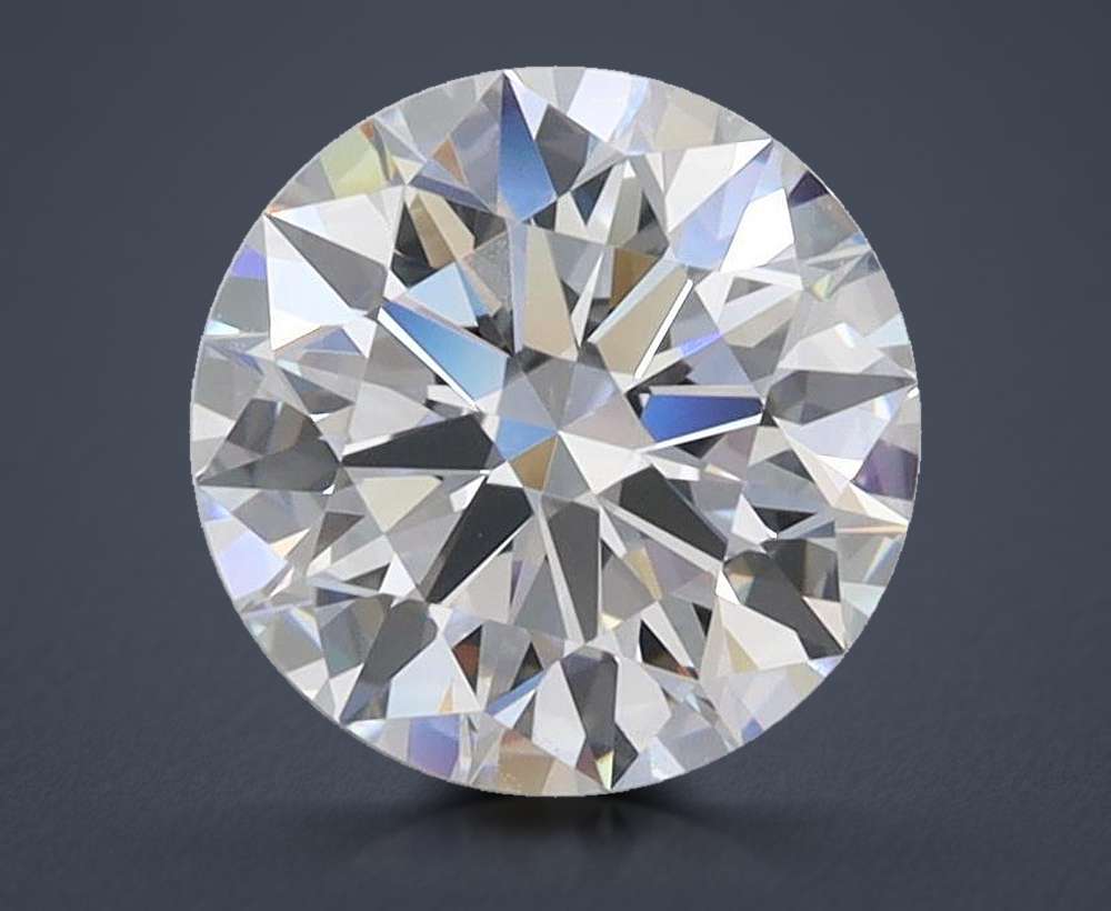 1.57ct D VVS2 Rare Carat Ideal Cut Round Lab Grown Diamond