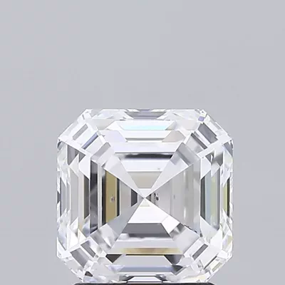 2.19ct D SI1 Rare Carat Ideal Cut Asscher Lab Grown Diamond