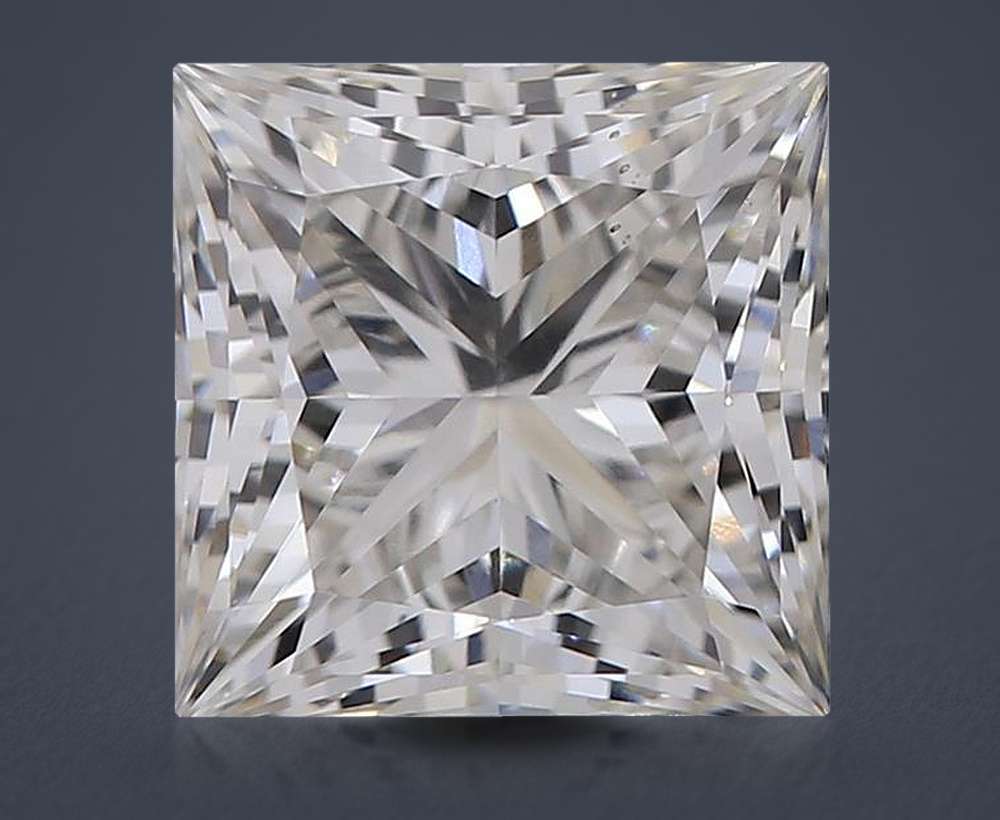 4.03ct H VS2 Rare Carat Ideal Cut Princess Lab Grown Diamond