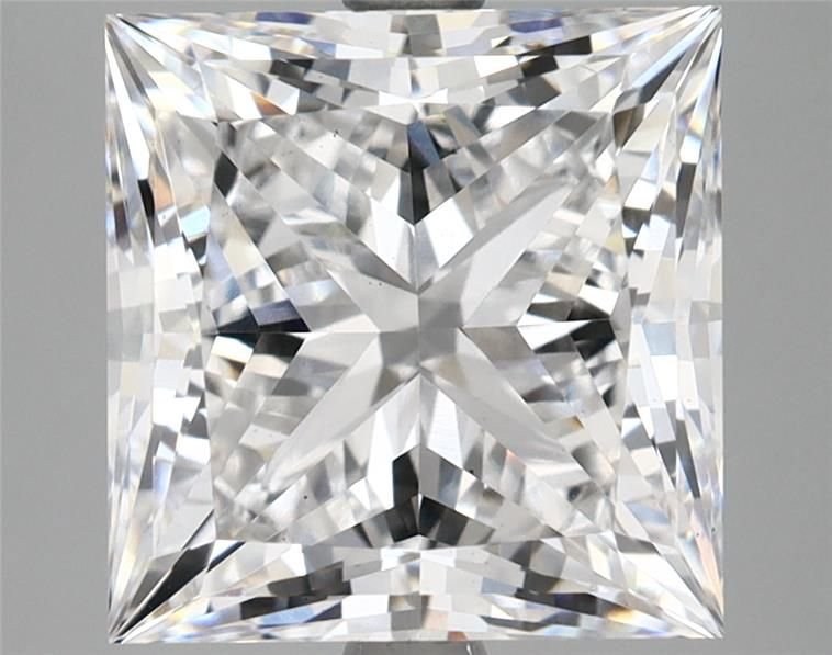 5.16ct E VS2 Rare Carat Ideal Cut Princess Lab Grown Diamond