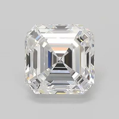 2.09ct D VS1 Rare Carat Ideal Cut Asscher Lab Grown Diamond