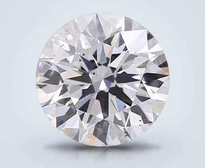 3.42ct F SI1 Rare Carat Ideal Cut Round Lab Grown Diamond