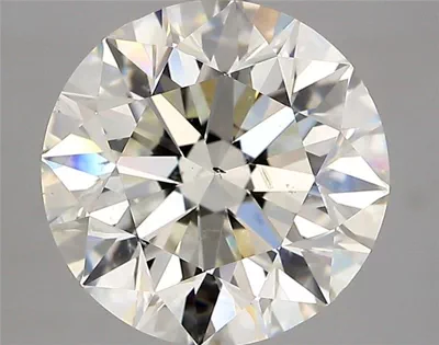 4.01ct K SI2 Excellent Cut Round Diamond