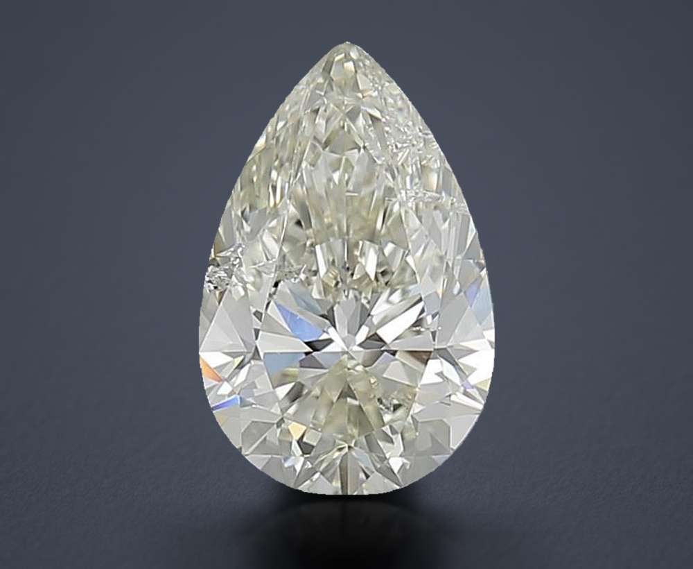 1.52ct K SI2 Rare Carat Ideal Cut Pear Diamond
