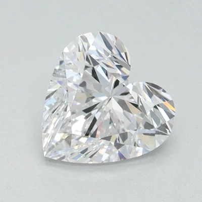 1.07ct D VVS1 Rare Carat Ideal Cut Heart Lab Grown Diamond