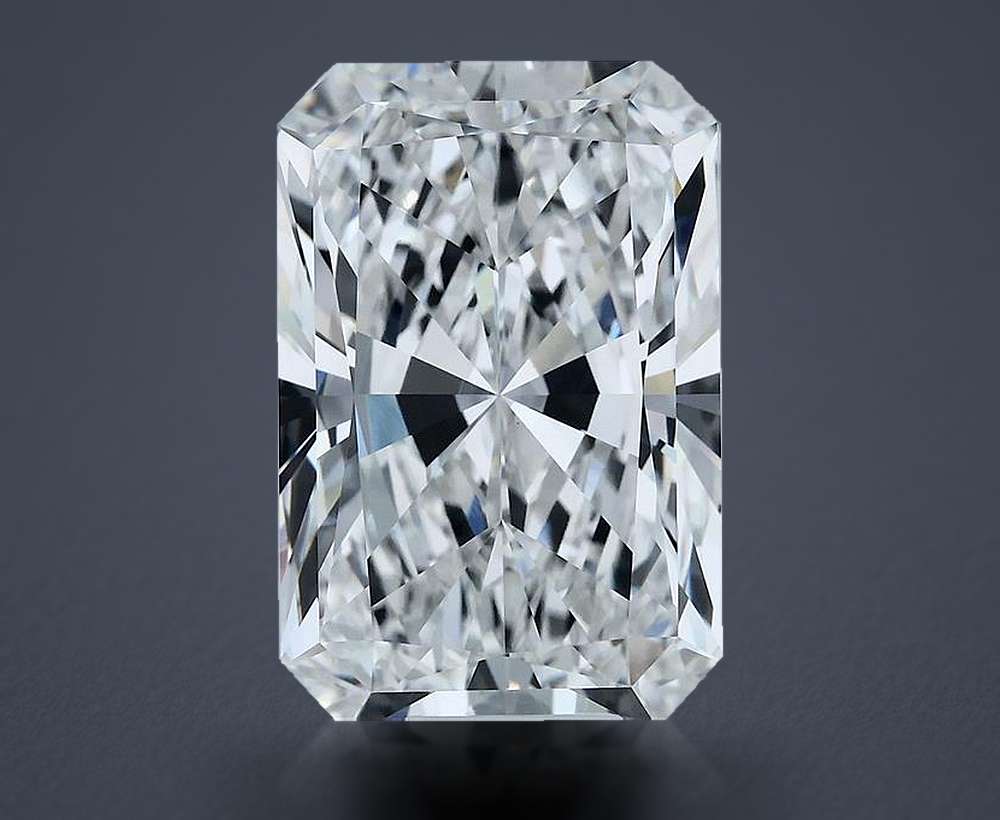 10.12ct F VVS2 Rare Carat Ideal Cut Radiant Lab Grown Diamond
