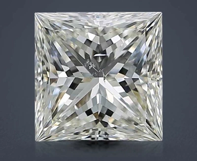 3.03ct J SI2 Very Good Cut Princess Diamond