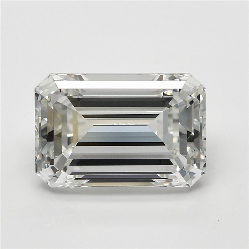 3.01ct H VVS2 Rare Carat Ideal Cut Emerald Diamond