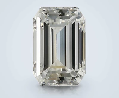 3.01ct H VVS2 Rare Carat Ideal Cut Emerald Diamond