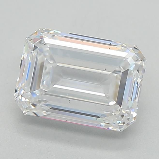 1.51ct D VS2 Rare Carat Ideal Cut Emerald Lab Grown Diamond