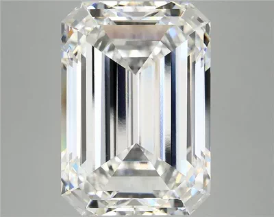 12.22ct F VVS2 Rare Carat Ideal Cut Emerald Lab Grown Diamond