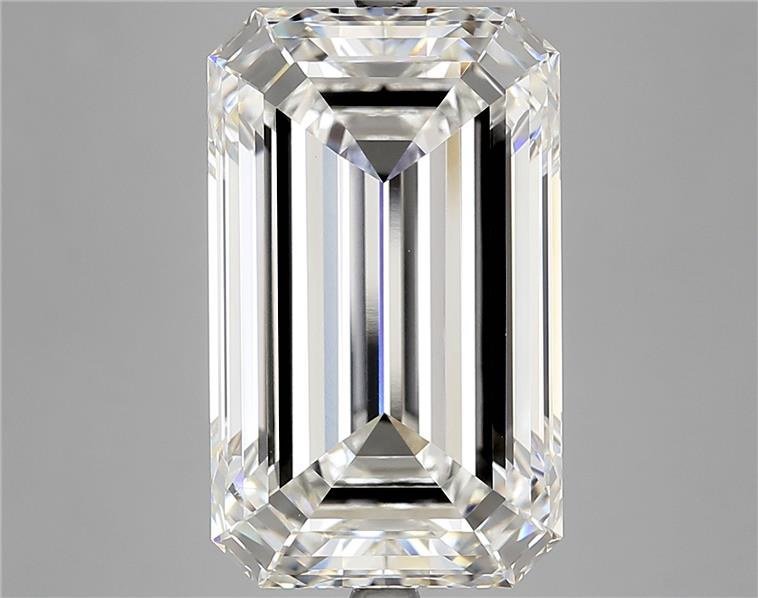 12.24ct F VVS2 Rare Carat Ideal Cut Emerald Lab Grown Diamond