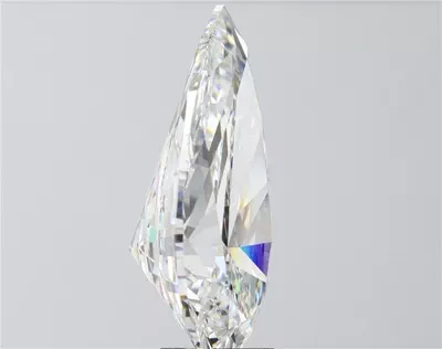 11.05ct E VVS2 Rare Carat Ideal Cut Pear Lab Grown Diamond