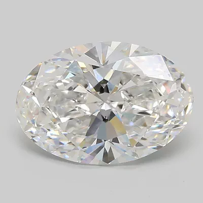 3.09ct E VVS2 Rare Carat Ideal Cut Oval Lab Grown Diamond