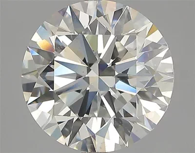 3.40ct I SI1 Rare Carat Ideal Cut Round Diamond