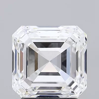 2.56ct D VVS2 Excellent Cut Asscher Lab Grown Diamond