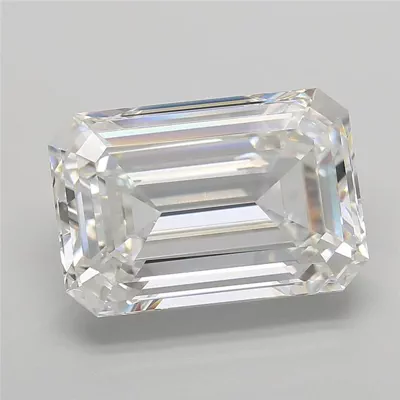13.13ct F VVS2 Excellent Cut Emerald Lab Grown Diamond