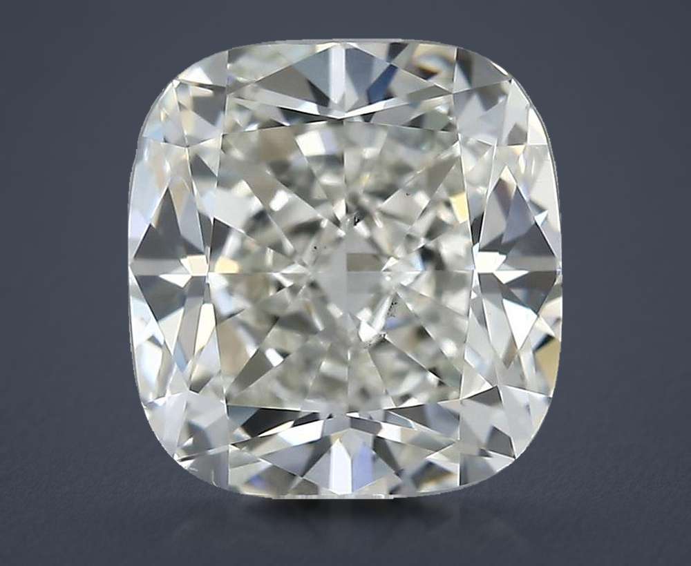1.51ct K SI1 Rare Carat Ideal Cut Cushion Diamond