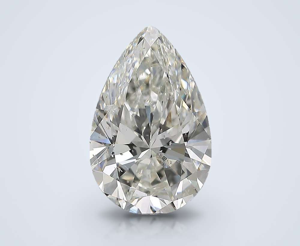 4.51ct H SI2 Rare Carat Ideal Cut Pear Diamond