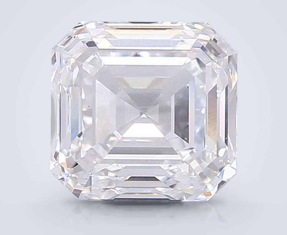 3.02ct D VS1 Rare Carat Ideal Cut Asscher Lab Grown Diamond