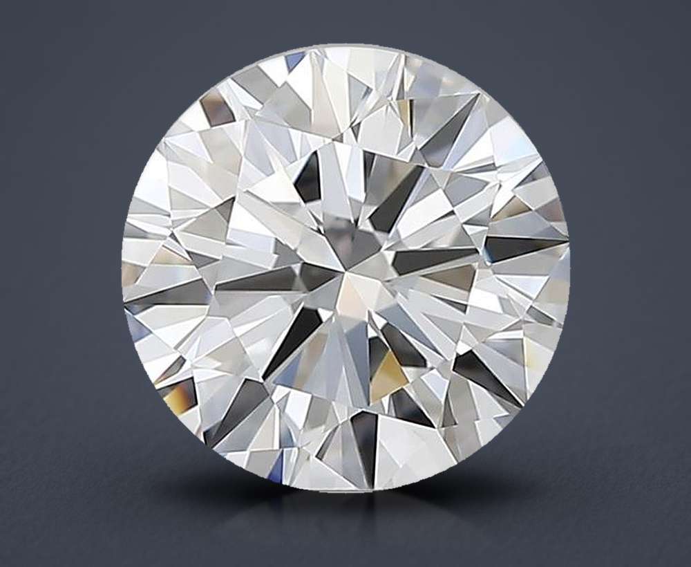 2.02ct D FL Rare Carat Ideal Cut Round Diamond