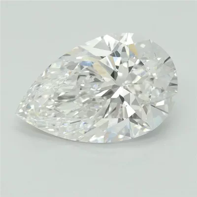 4.58ct F VVS2 Rare Carat Ideal Cut Pear Lab Grown Diamond