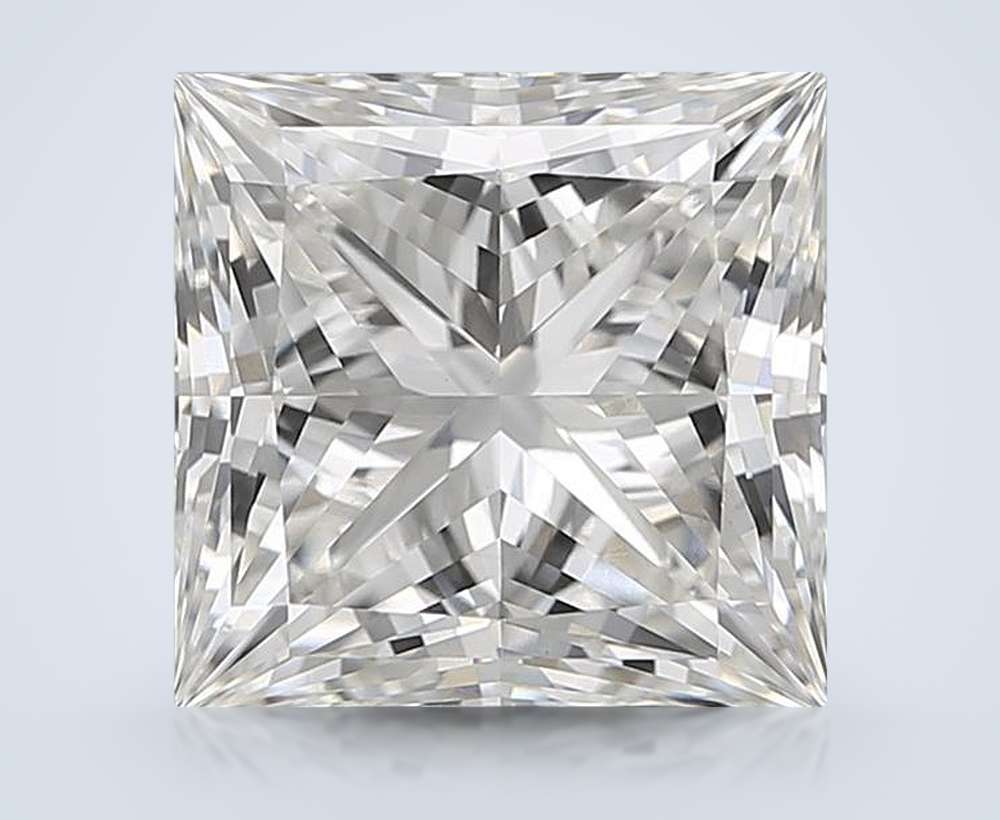 6.02ct G VVS2 Rare Carat Ideal Cut Princess Lab Grown Diamond
