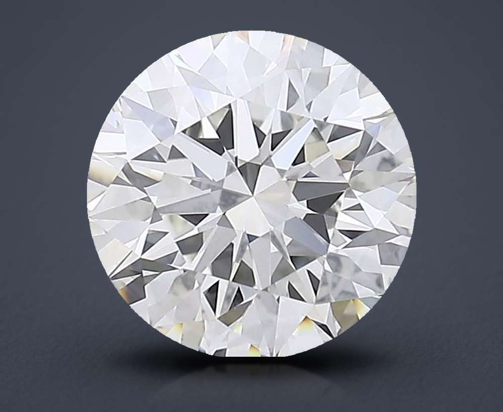 2.60ct J VS1 Rare Carat Ideal Cut Round Diamond
