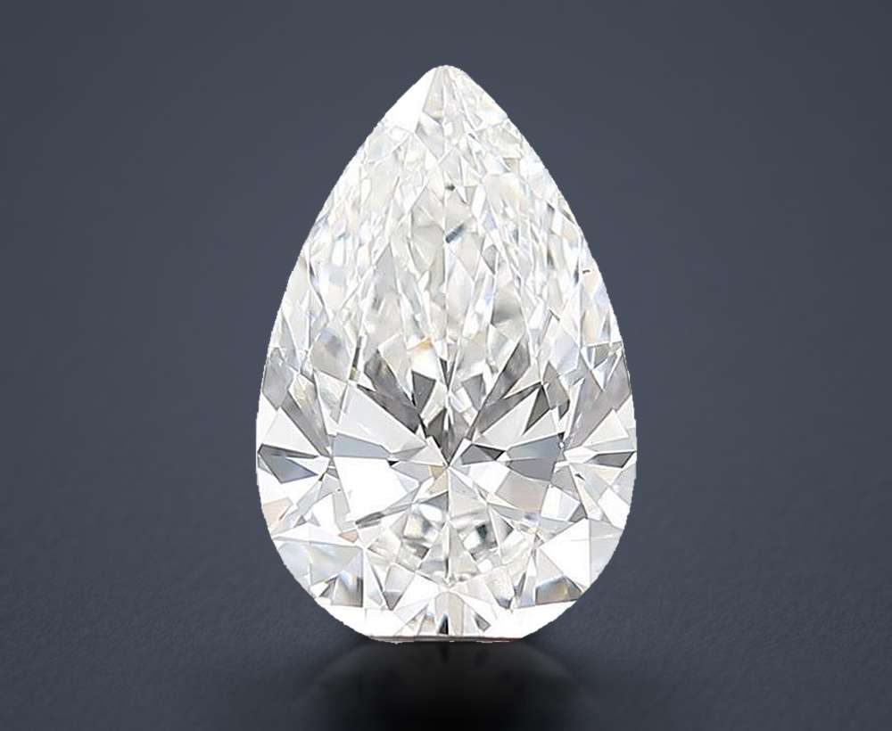 2.04ct E VS1 Rare Carat Ideal Cut Pear Lab Grown Diamond