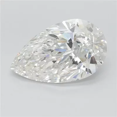 5.09ct F VVS2 Rare Carat Ideal Cut Pear Lab Grown Diamond