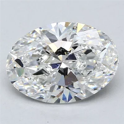 3.03ct E VS2 Rare Carat Ideal Cut Oval Lab Grown Diamond