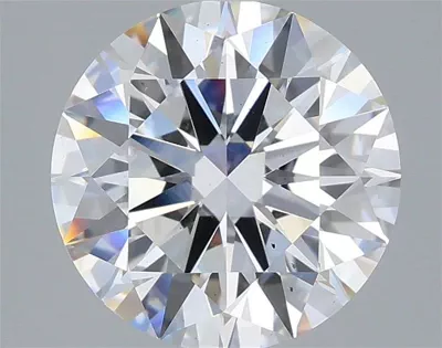 3.03ct E SI1 Rare Carat Ideal Cut Round Lab Grown Diamond